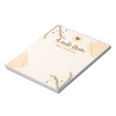 Lehrerbewertung Boho botanische Sitte Notizblock (Rotiert)