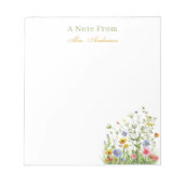 Lehrerbewertung botanische Gewohnheit Notizblock (Vorderseite)