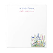 Lehrerbewertung botanische Gewohnheit Notizblock (Vorderseite)