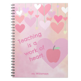 Lehrerbewertung dank Apple Heart Monogram Notizblock