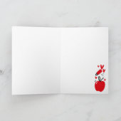 Lehrerbewertung Danke Individuelle Name Card (Innenseite)