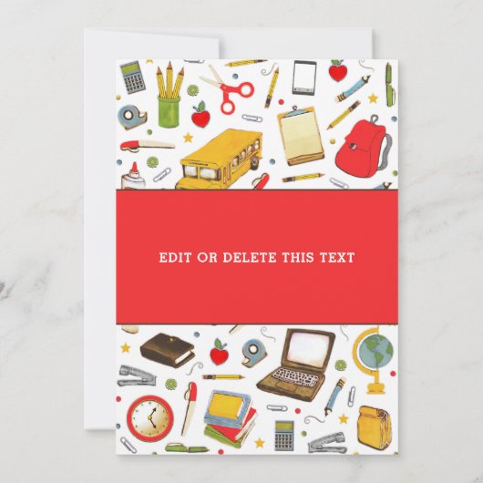 Lehrerbewertung Dankeskarte (Rückseite)