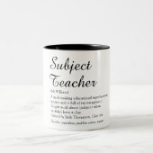 Lehrerbewertung Definition Skript Modernes Zweifarbige Tasse (Mittel)