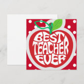 Lehrerbewertung Feiertagskarte (Vorne/Hinten)