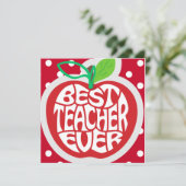 Lehrerbewertung Feiertagskarte (Stehend Vorderseite)