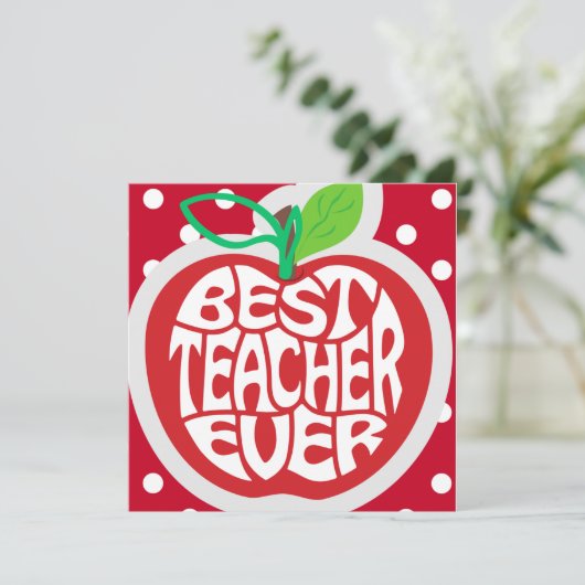 Lehrerbewertung Feiertagskarte (Stehend Vorderseite)