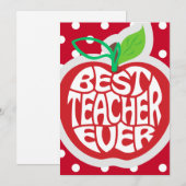 Lehrerbewertung Feiertagskarte (Vorne/Hinten)