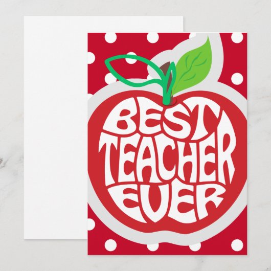 Lehrerbewertung Feiertagskarte (Vorne/Hinten)