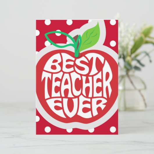 Lehrerbewertung Feiertagskarte (Stehend Vorderseite)