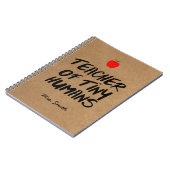 Lehrerbewertung Funny Quote Notizblock (Linke Seite)