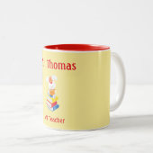 Lehrerbewertung Gelb und Rot Zweifarbige Tasse (VorderseiteRechts)