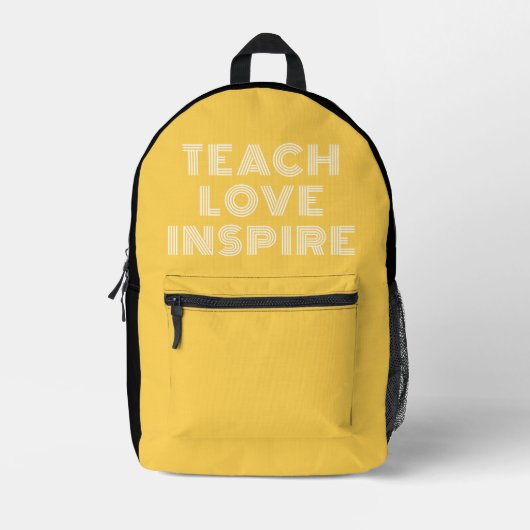 Lehrerbewertung in der Liebe Inspiriert Angebot Le Bedruckter Rucksack (Vorderseite)