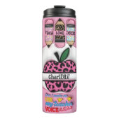 Lehrerbewertung: Inspirierend, Gekümmert, engagier Thermosbecher (Vorderseite)