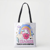 Lehrerbewertung Liebe Inspirier Stilvoll Tasche (Vorderseite)
