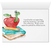 Lehrerbewertung Personalisiert (Innenansicht Horizontal (Unten))