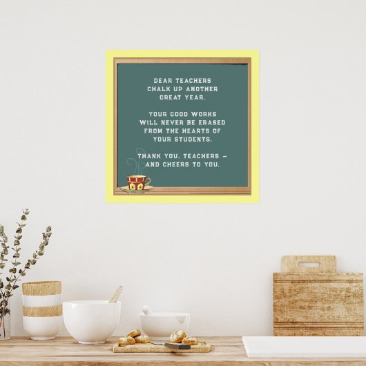 Lehrerbewertung Poster (Küche)