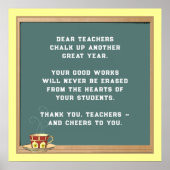 Lehrerbewertung Poster (Vorne)