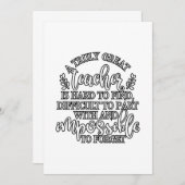 Lehrerbewertung Tagesideen Dankeskarte (Vorne/Hinten)