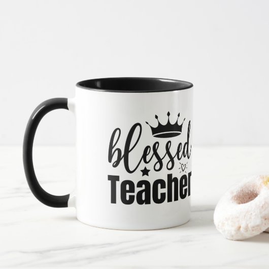 Lehrerbewertung Tasse | Vielen Dank für Ihr Gesche (Mit Donut)