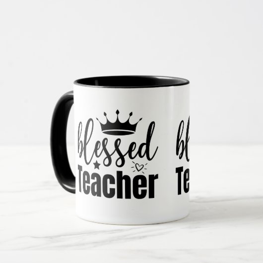 Lehrerbewertung Tasse | Vielen Dank für Ihr Gesche (Vorderseite Links)