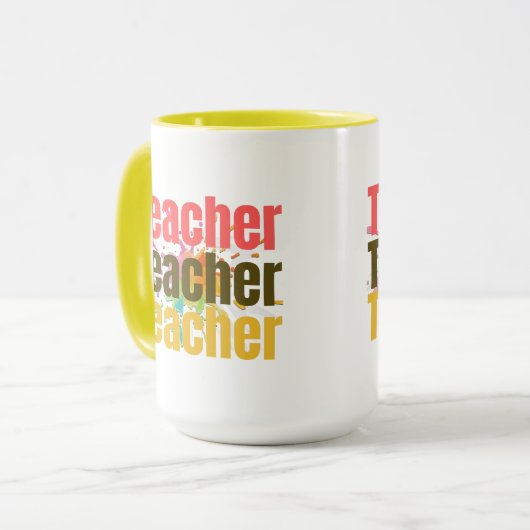 Lehrerbewertung Tasse | Vielen Dank für Ihr Gesche (Vorderseite Links)