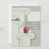 Lehrerbewertung Woche der benutzerdefinierten Kart Dankeskarte (Vorderseite)