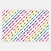 Lehrerbewertung zurück zur Schule Geschenkpapier Set (Vorderseite)