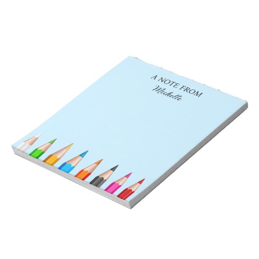 Lehrerbewertung zurück zur Schulversorgung Notizblock (Rotiert)