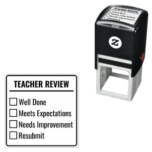 Lehrerbewertungsaufgaben-Checkliste-Feedback Permastempel