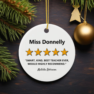 Lehrerbewertungsbericht Weihnachten Keramik Ornament