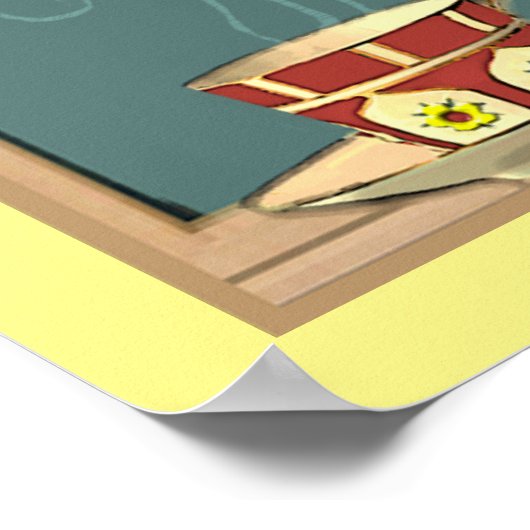 Lehrerbewertungsgedicht Poster (Ecke)