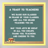 Lehrerbewertungsgedicht Poster (Vorne)