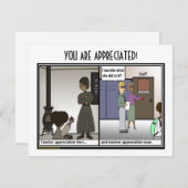 Lehrerbewertungskarte Dankeskarte (Vorne/Hinten)