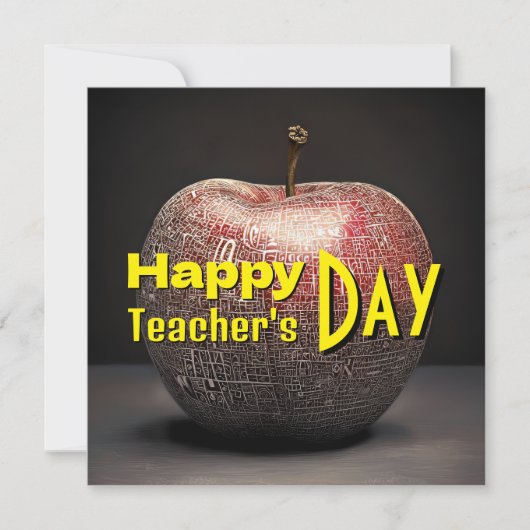 Lehrerbewertungskarte Feiertagskarte (Vorderseite)