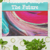 Lehrerbewertungsklasse Vivid Swirled Gefärbte Kraw Geschirrtuch (Gefaltet)