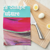 Lehrerbewertungsklasse Vivid Swirled Gefärbte Kraw Geschirrtuch (Viertel Falte)