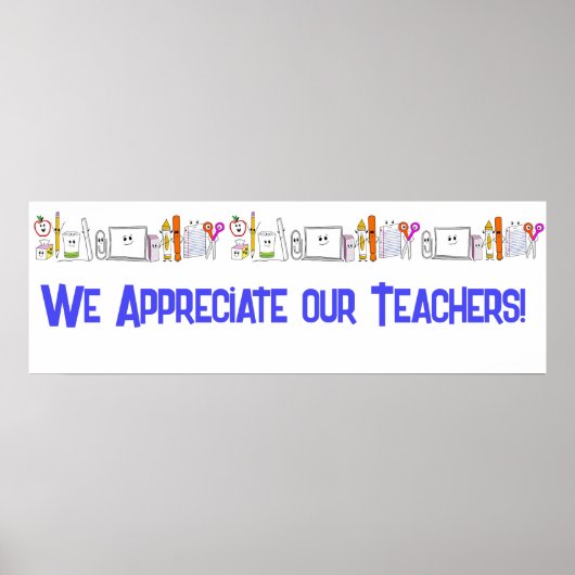 Lehrerbewertungsposter Poster (Vorne)