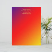 Lehrerbewertungsstation, Vivid Rainbow Briefbogen (Stehend Vorderseite)