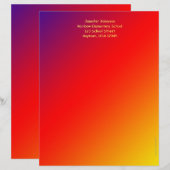 Lehrerbewertungsstation, Vivid Rainbow Briefbogen (Vorne/Hinten)