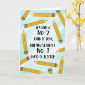 Lehrerbewertungsstil Karte (Gelbe Blume)