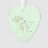 Lehrerbewertungstag Danke Wildblume Ornament (Vorderseite)