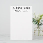 Lehrerbewertungstheorie Wissenschaftsthementheorie Briefpapier (Stehend Vorderseite)