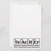 Lehrerbewertungstheorie Wissenschaftsthementheorie Briefpapier (Rückseite)