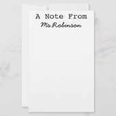 Lehrerbewertungstheorie Wissenschaftsthementheorie Briefpapier (Vorderseite)