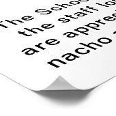 Lehrerbewertungswoche Alle Star-PTO-Strecke Poster (Ecke)