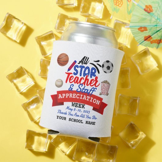 Lehrerbewertungswoche Alle Star School Name Dosenkühler (In Situ Sommer)