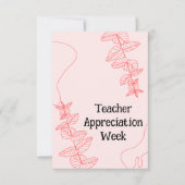 Lehrerbewertungswoche Dankeskarte (Vorderseite)