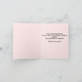 Lehrerbewertungswoche Feiertagskarte (Innenseite)