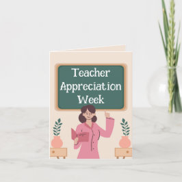 Lehrerbewertungswoche Feiertagskarte