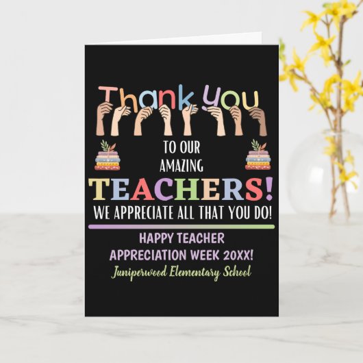 Lehrerbewertungswoche | Für eine Kollegin Karte (Gelbe Blume)